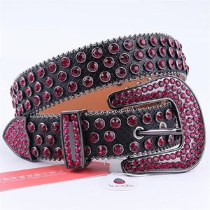 Ceintures Arrivée Strass Ceinture Western Cowboy Bling Dimond Clouté Pour Femme Homme Y2k Cinturones Para Mujer252l