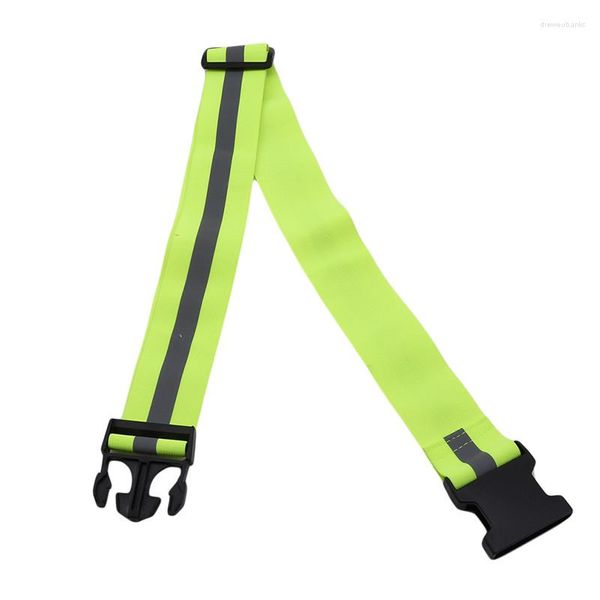 Ceintures Arrivées Casual Jaune Ceinture Réfléchissante Ultra Motif Fibre Élastique Pour La Taille Décoration Mode