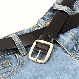 Ceintures AZ-95 Ceinture Femme Carré Rétro Boucle Ardillon Dames Ceinture De Luxe Bande De Mode Jeans Sangle Chemise Classique