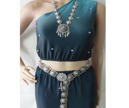 Ceintures Chapeaux en bambou forme alliage collier ceinture ensemble Dai Thai ethnique jupe accessoires Banna robe assortie taille chaîne bohême BeltBelt7511505