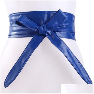 Ceinture ceinture pour femmes bowknot fausse enveloppe autour de la gaieté de style obi de style obi