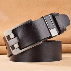 Ceinture ceinture masculine masculine masculine de luxe de luxe Cowskin ceintures pour jeans Boucle de broche en cuir authentique plus taille 140 150 160 170cm
