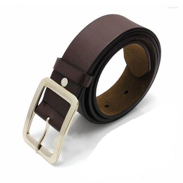 Cinturas Cinturón con hebilla extraíble para hombres de cuero de cuero de cuero para hombres.