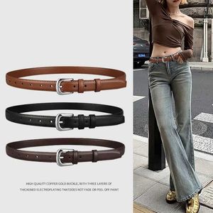 Ceinture ceinture femme rétro polyvalente ceinture à la mode d'été Nouveau style Instagram Petite foule taille jeans clôture ceinture femme y240507