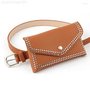 Ceintures ceintures mode femmes sacs de taille en cuir paquet féminin de téléphone de téléphone sacs de poche de vente packs fanny bolosas