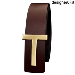 Cinturones Cinturones Diseñador de alta calidad Hombres Moda T Letra Lujo Famoso Cinturón de cuero genuino Jeans Formal Piel de vaca Correa de cintura negra 3.7 cm JXHP
