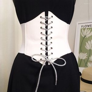 Ceintures Noir Sexy Femmes Corset Tops Femme Gothique Vêtements Underbust Taille Bustier De Mariage Corps Minceur Large Robe Ceinture