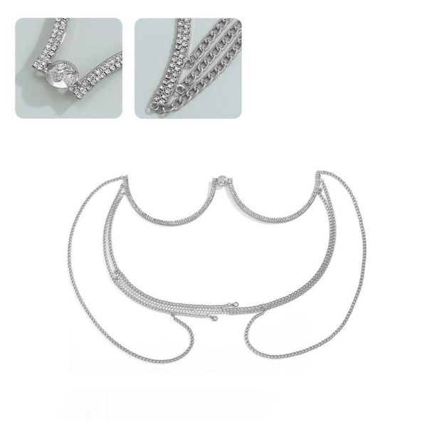 Ceintures bijoux de corps femme Sexy support de poitrine soutiens-gorge chaîne en forme de U vêtements exotiques sous-vêtements ronds femmes ceintures cadeaux