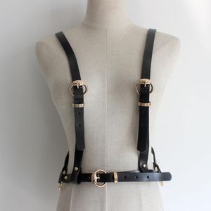 Ceintures Marque Desgin Sangle Harnais En Cuir Corps Taille Ceinture Bretelles Réglable Bondage Jarretière Bretelles Femmes