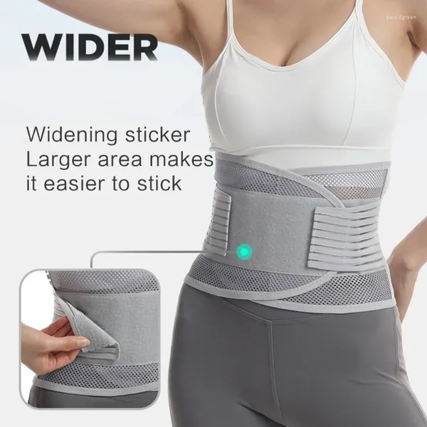 Cinturones transpirables cinturón de apoyo lumbar para mujeres hombres alivio de dolor de espalda deportiva