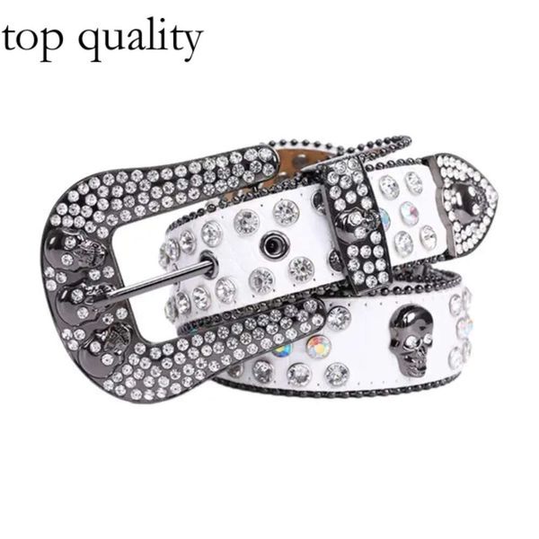 Ceinture boucle ceinture avec tête de luxe crâne pour les femmes adultes hommes 488