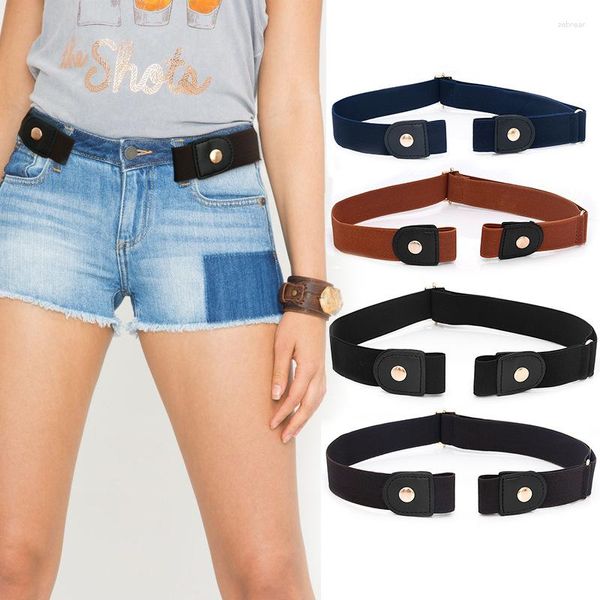 Ceintures Ceinture Invisible Élastique Sans Boucle Pour Jeans Sans Boucle Facile Femmes Hommes Stretch Pas De Tracas En Gros