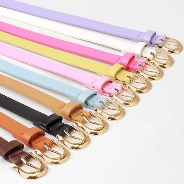 Ceintures Couleur Couleur mince Fashion Fashion Graceful Pu Le cuir robe Pull Sweater Sweet Ajustivable Belt Women