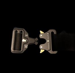 Ceintures de ceinture alyx ceinture de montagnes russes noires 2022 hommes femmes décontractée emblématique boucle de boucle