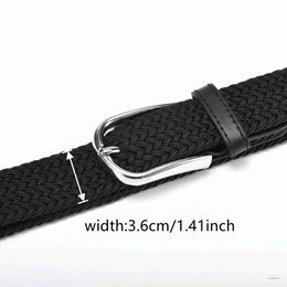 Cinturones Pretina de lona cinturón para hombre estudiantes cinturón juvenil elástico tejido casual versión coreana del cinturón hipster