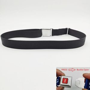 Ceintures de sécurité de voiture Boucle de ceinture de sécurité pour enfants 2022 Mode enfants facile pour garçons réglables sangles de taille en toile Jeans de haute qualité