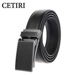 Cinture CETIRI cintura da uomo design nuova fibbia automatica in metallo cintura nera da uomo di marca cintura moda business larga 30 cm R230221