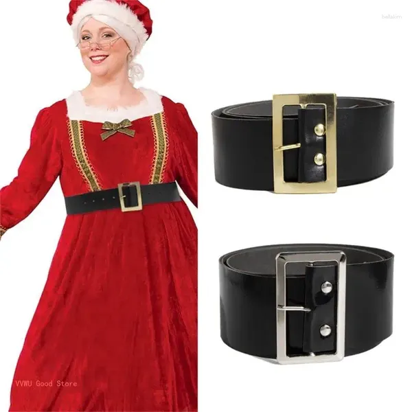 Cinturones navideño santa cinturón negro pirata negro 49 '' disfraz de hombre largo para mujeres suministros de cosplay