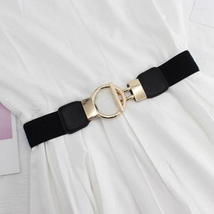Cinturones Click Womens Vintage Wide ElasticWaist Cinturón Vestido Cintura Suéter Abrigo Sello elástico Hombres Auto BeltBelts Fred22