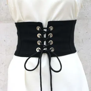 Ceintures Corset robe jupe décorations Style coréen pansement noeud noué réglable femmes ceintures large taille ceinture Cummerbunds