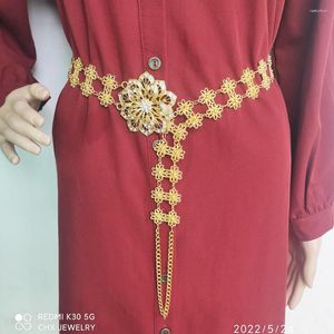 Ceintures Dai Thai Ethnic Diamond-incrusted Belt Thaïlande Style Costume Accessoires Filles Alliage Taille Chaîne