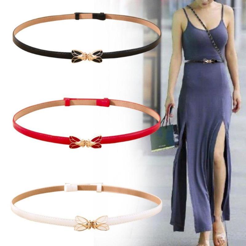Cinture Moda quotidiana regolabile in pelle verniciata Cintura in vita da donna in stile coreano di alta qualità Cintura con fibbia