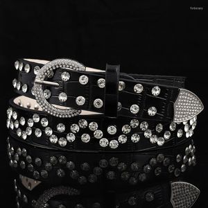 Riemen delicate taille riem schijnen voor strass dames mannen luxe kristallen bezaaide riemen jeans formele jurk