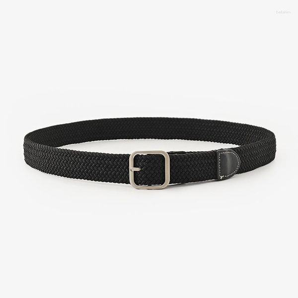 Ceintures DepertWin Ceinture tissée élastique pour femmes Version masculine et coréenne Boucle à aiguille décontractée à la mode