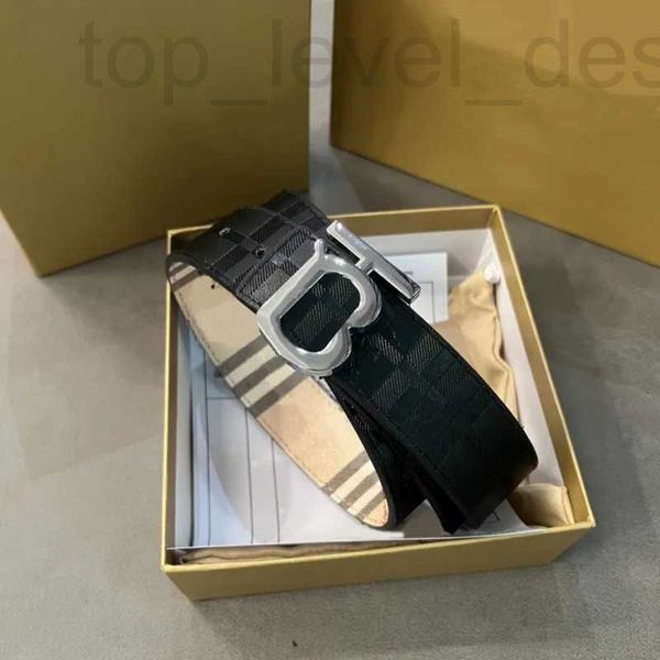 Ceintures Designer 2023 Fashion Mens Belt Man Man Gold et Sier Buckle Cintura pour femmes Designer Largeur 3,8 cm Tête à rayures Doublées décontractées 0R41