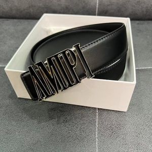 Cinturas Diseñador Cinturón AM Carta Hebilla de acero Cinturón Moda de moda