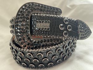 Riemen Designer Belt BB Simon Mens voor vrouwen glanzende diamant s zwart op blauw witte multolour met bling steentjes als cadeau tailleband taille