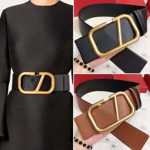 Cinturones de diseño cinturones de moda cinturones de moda ancho de cuero negro hebilla de metal hermosa opción de 90-125 cm accesorios de ropa de marca doble