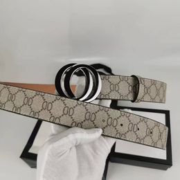 Ceinture de créateurs ceinture pour hommes Luxury Women Designer Belts Black Leather Business Womens Classic Big Gold Buckle Cowhide Largeur 2,0cm3.0cm 3,4cm3,8 cm