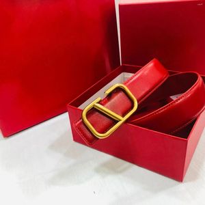 Cinturones Cinturón de diseñador Mujeres de lujo Hombres Clásico Pin Hebilla Letra Negro y rojo Cabeza marrón Rayas Ancho casual 4 cm Tamaño 105-125 cm