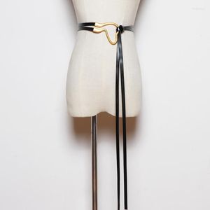 Diseñador de cinturones para mujeres de alta calidad Ceintura larga delgada Femme Knot Dress Belt Cummerbunds Cummerbunds Cintosbelts Fred22