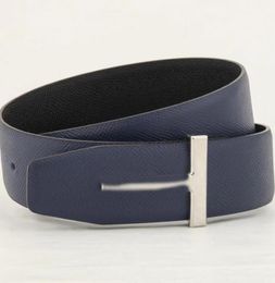 Ceintures Designer FORD Mode TOM Noir bleu foncé des deux côtés Cuir de vachette de haute qualité Hommes Femmes Noir multicolore cadeau A45595856