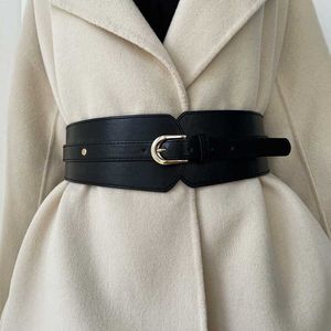 Belts Designer's nieuwe hoogwaardige splitsende elastische taille-taille Black Brown Fashion Trend Woollen Wind Breaker Jurk Taille