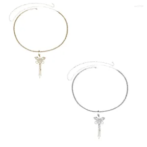 Riemen diamant vlinder hanglanke taille ketting body nachtclub feest glinsteren sieraden voor vrouw tieners meisje drop