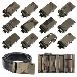 Belts Diy Fashion Automatic Buckle Verstelbare herenriemhoofd Vrijeisen Zakelijke accessoires