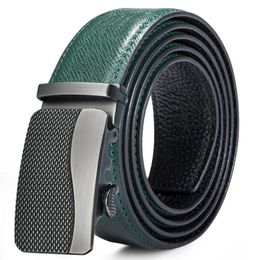 Belts DM-I-0020 DIBUGU 2021 Lederen riem Automatische Buckle Designer Men Jeans Brand Business Male Green