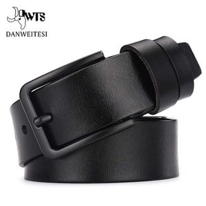 Ceintures DWTS vache en cuir véritable luxe sangle mâle ceintures pour hommes nouvelle mode classice vintage boucle ardillon ceinture en cuir mâle ceinture hommes W0317