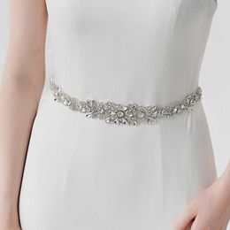 Ceintures Efily ceintures en Strass faites à la main pour femmes accessoires fête cristal robe de mariée ceinture Strass mariée ceinture demoiselle d'honneur cadeau G230207