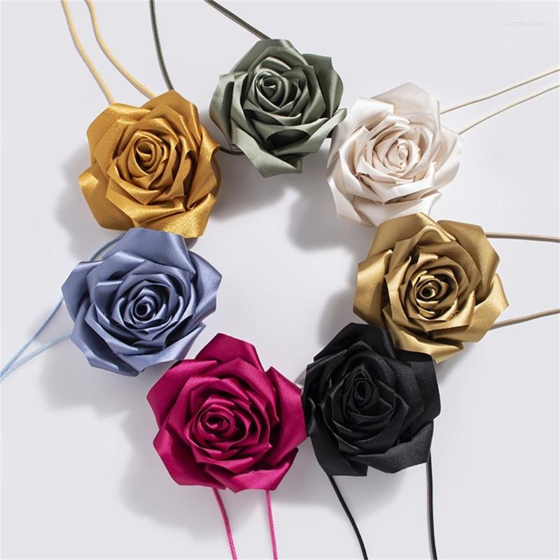 Riemen elegante rozen bloem taille riem jurk decoratieve tailleband feest touw dames bands sieraden decoraties
