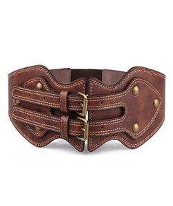 riemen Europa en de Verenigde Staten grote mode gekke leren riem dubbele pin gesp riemen voor dames elastische brede riem wild 01a1692541932