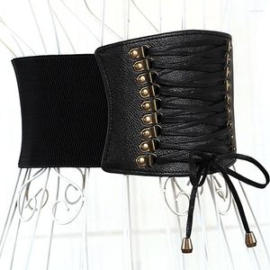 Ceintures Européenne Et Américaine Ceinture Ultra-large Ceinture Pour Femmes En Gros De Mode Élastique Frange Large Jupe Décorative Accessoires