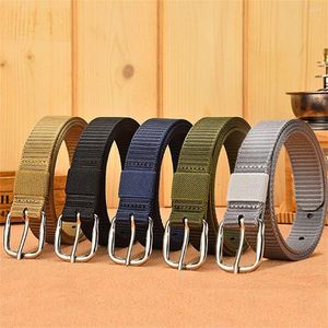 Riemen stoffen metalen gespen buiten sport klassieke gevlochten stretch riem tailleband elastisch canvas