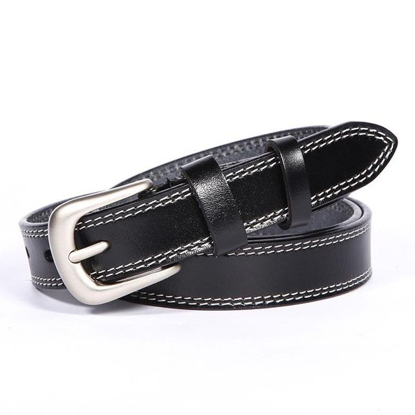Cinturones FANGE Cinturón de mujer Hebilla de cuero para vestidos Tallas grandes Jeans FG4022N-2