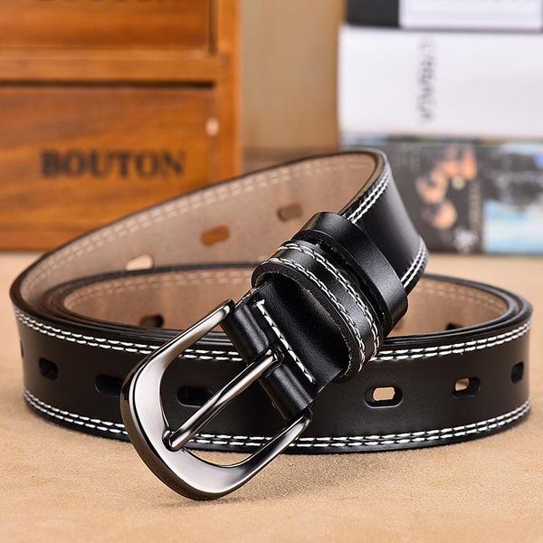Cinturones FANGE Cinturón de mujer Hebilla de cuero femenina para vestidos Jeans de talla grande FG4026N-5