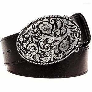 Riemen Mode Riem Mannen Retro Tang-dynastie Bloem Ontwerp Arabesque Patroon Gouden Bloemen Element Gordel Vrouwen Gift