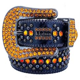 Ceintures Ceintures de mode pour femmes hommes designer BB ceinture simon brillant strass multicolore241K